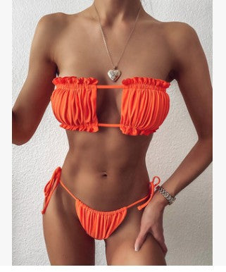 Bikini Sexy con Aberturas y Tanga Gruesa Moda de Playa - Image 11