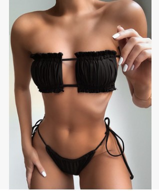 Bikini Sexy con Aberturas y Tanga Gruesa Moda de Playa - Image 7