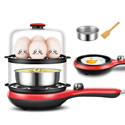 Cocedor de Huevos Eléctrico de Acero Inoxidable - Máquina Multifunción para Desayunos