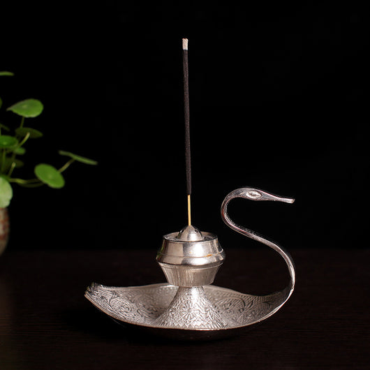 Difusor de Aroma con Quemador de Incienso Cisne Plateado en Cobre - Image 14