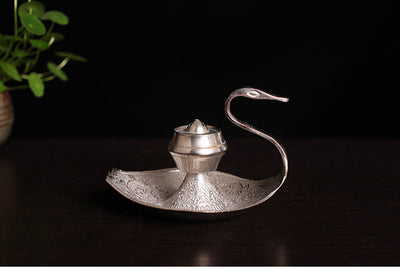 Difusor de Aroma con Quemador de Incienso Cisne Plateado en Cobre - Image 15