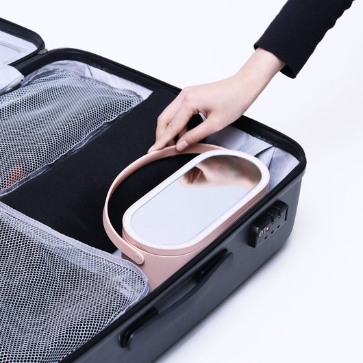 Espejo de Maquillaje Portátil LED Recargable con Caja de Almacenamiento - Image 5