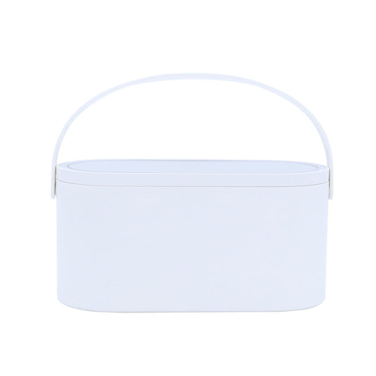 Espejo de Maquillaje Portátil LED Recargable con Caja de Almacenamiento - Image 2