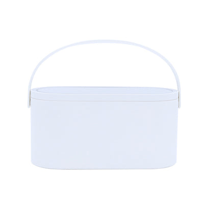 Espejo de Maquillaje Portátil LED Recargable con Caja de Almacenamiento - Image 2