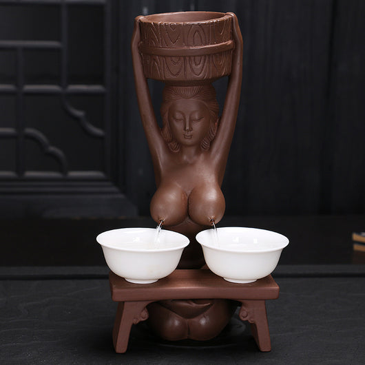 Quemador de Incienso Retro Hermanas Té con Leche - Difusor Aromático de Flujo Inverso - Image 2