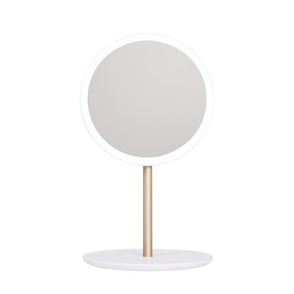 Espejo de Maquillaje Led Portátil Plegable con Luz Integrada