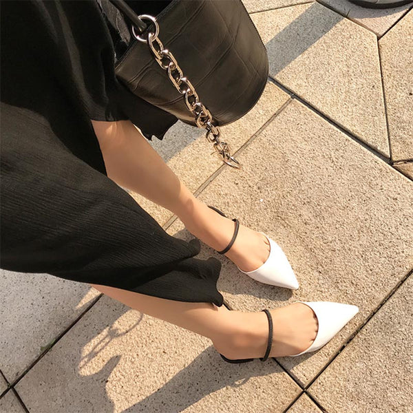 Pantuflas Planas Puntiagudas para Mujer - Comodidad de Verano