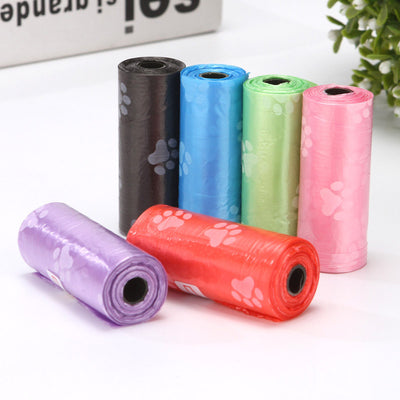Bolsas Biodegradables para Desechos de Mascotas con Diseño de Patitas - Rollo x 15 - Image 5