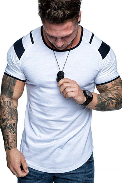 Camiseta Deportiva Ligera de Algodón para Hombre - Cuello Redondo Manga Corta - Image 10