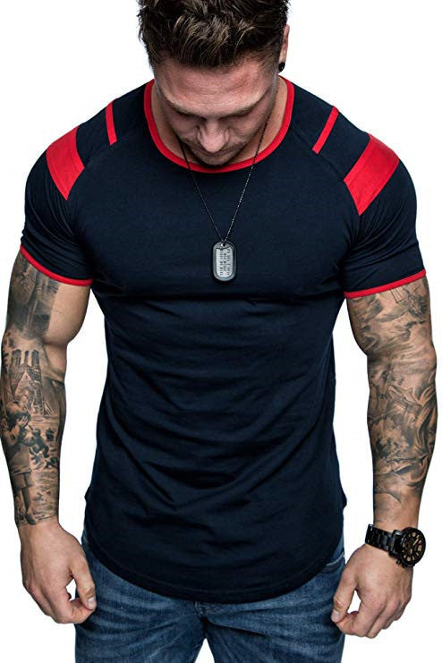 Camiseta Deportiva Ligera de Algodón para Hombre - Cuello Redondo Manga Corta - Image 13
