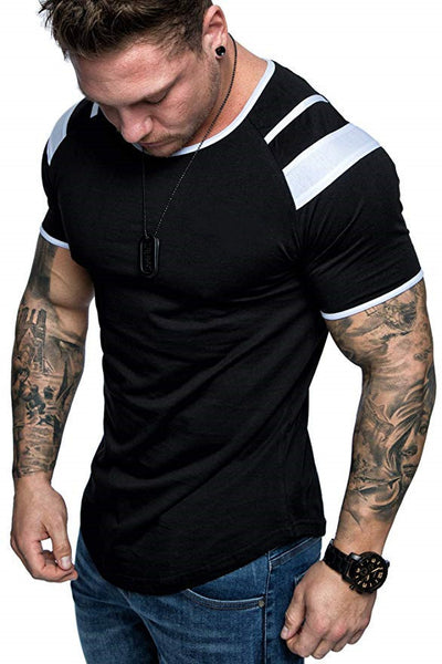 Camiseta Deportiva Ligera de Algodón para Hombre - Cuello Redondo Manga Corta - Image 6
