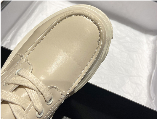 Zapatos Plataforma Mujer Cuero Genuino Punta Redonda Cordones Suela Chunky Beautoday - Image 10