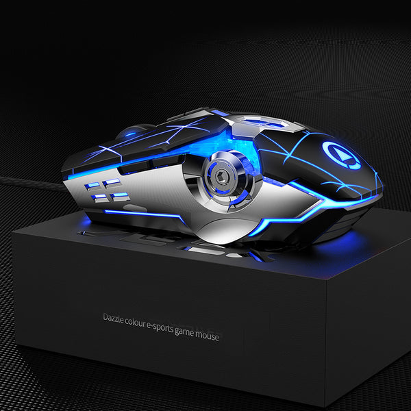 Ratón Gaming Silencioso con Cable - Mecánico Profesional para PC y Portátil