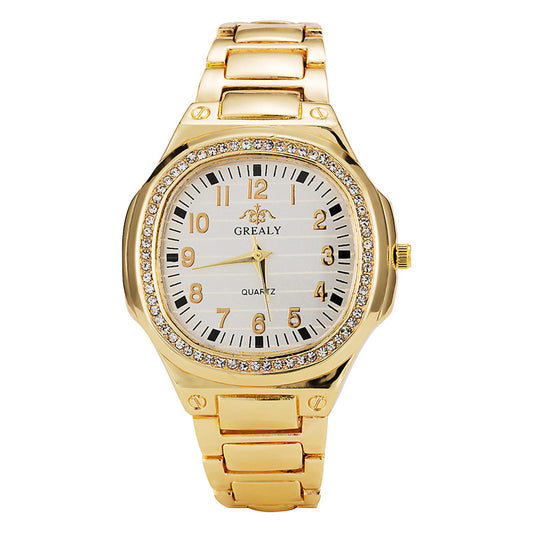 Reloj Elegante para Dama con Diamantes y Resistencia al Agua