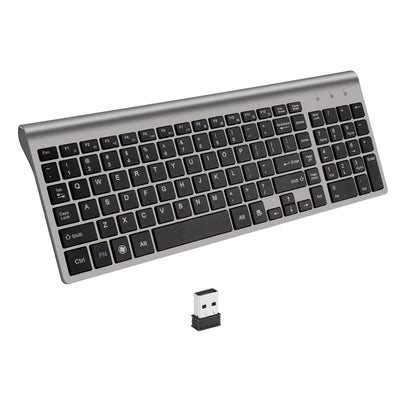 Teclado Inalámbrico Mini Silencioso USB Ultra Delgado para Laptop