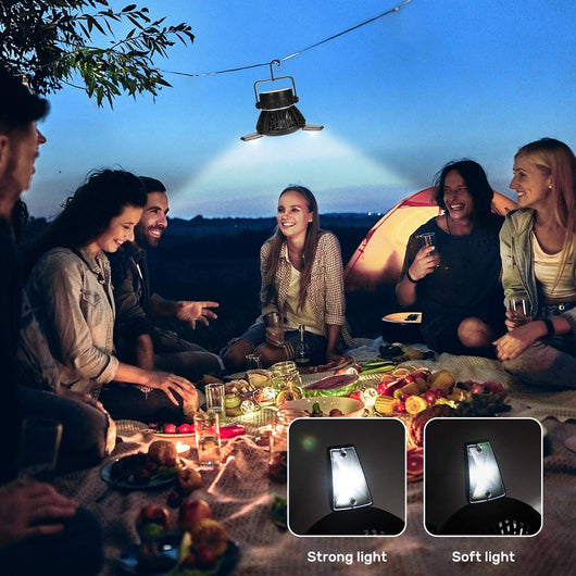 Ventilador Solar Portátil 5000mAh con LED - 4 Velocidades para Camping y Hogar - Image 17