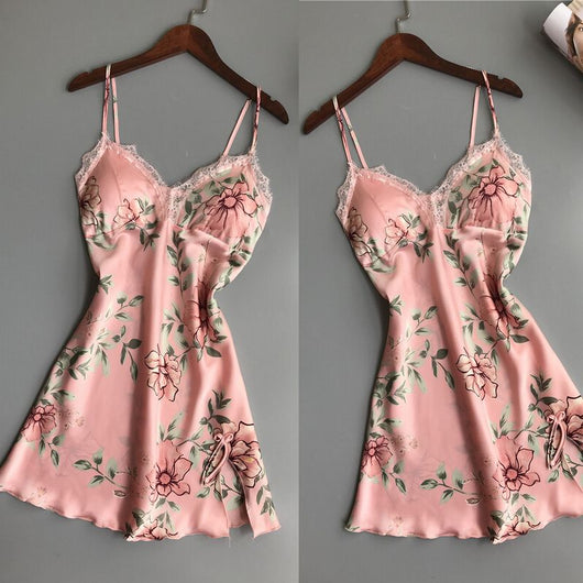 Camisón de Seda y Encaje para Dormir - Lencería Elegante para Mujer - Image 3