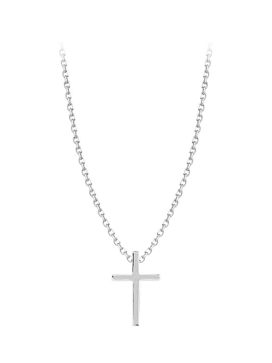 Collar con Cruz Minimalista para Mujer