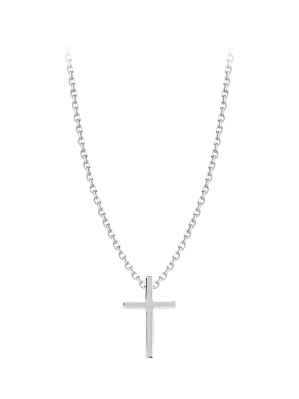 Collar con Cruz Minimalista para Mujer