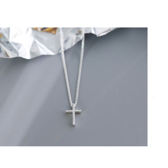 Collar con Cruz Minimalista para Mujer