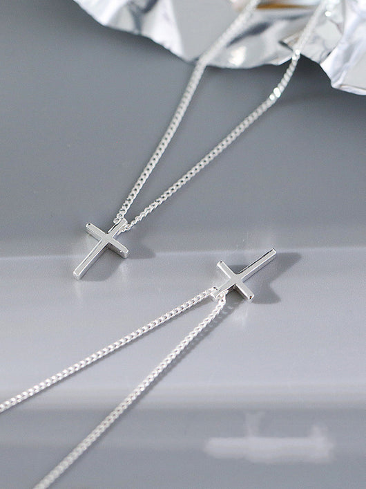 Collar con Cruz Minimalista para Mujer - Image 3