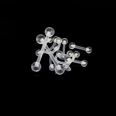 Set de 10 Piercings Acrílicos Invisibles - Multiuso para Ceja, Lengua, Labio y Nariz - Image 10