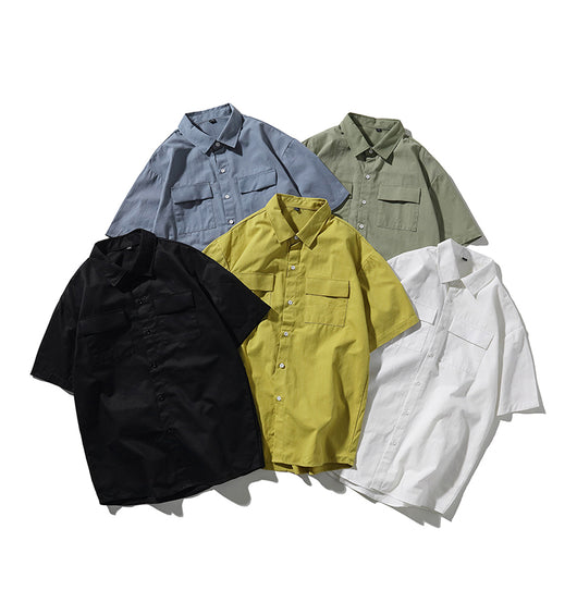 Camisa de Trabajo Manga Corta Hombre Corte Relajado - Image 12
