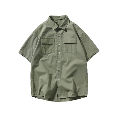 Camisa de Trabajo Manga Corta Hombre Corte Relajado - Image 14