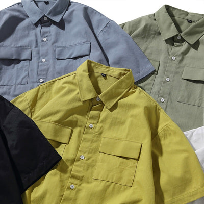 Camisa de Trabajo Manga Corta Hombre Corte Relajado - Image 15