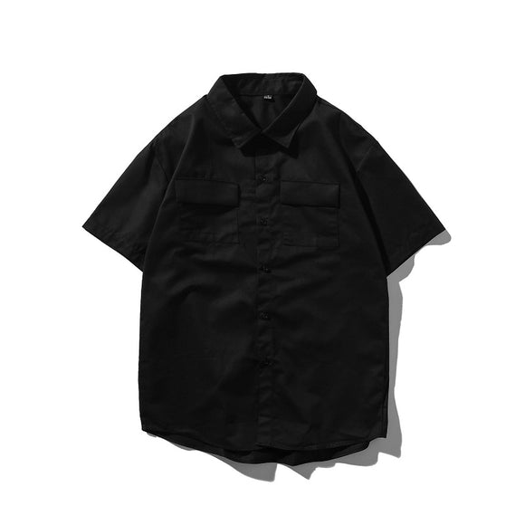Camisa de Trabajo Manga Corta Hombre Corte Relajado