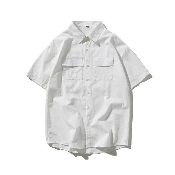 Camisa de Trabajo Manga Corta Hombre Corte Relajado