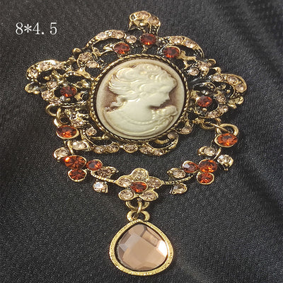 Broche Retro Palace Vintage - Pin de Moda Europea Antibrillo para Cuello y Bolero - Image 56