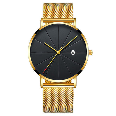 Reloj de Hombre con Calendario Acero Inoxidable Malla Metálica Cuarzo - Image 5