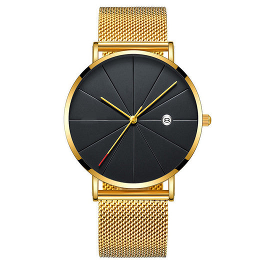 Reloj de Hombre con Calendario Acero Inoxidable Malla Metálica Cuarzo - Image 16