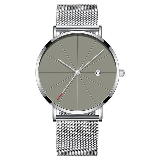 Reloj de Hombre con Calendario Acero Inoxidable Malla Metálica Cuarzo - Image 2