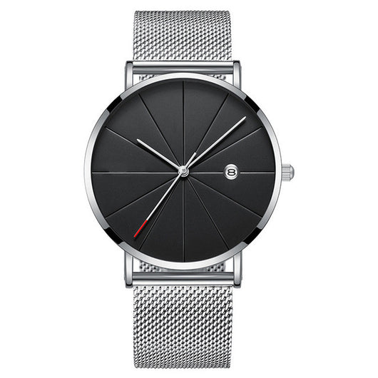 Reloj de Hombre con Calendario Acero Inoxidable Malla Metálica Cuarzo - Image 14