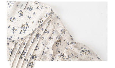 Blusa Chifón Floral Manga Corta Estilo Coreano Dulce y Elegante para Mujer Verano - Image 10