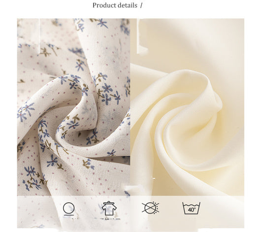 Blusa Chifón Floral Manga Corta Estilo Coreano Dulce y Elegante para Mujer Verano - Image 11