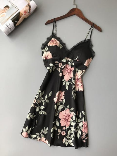 Camisón de Seda y Encaje para Dormir - Lencería Elegante para Mujer - Image 7