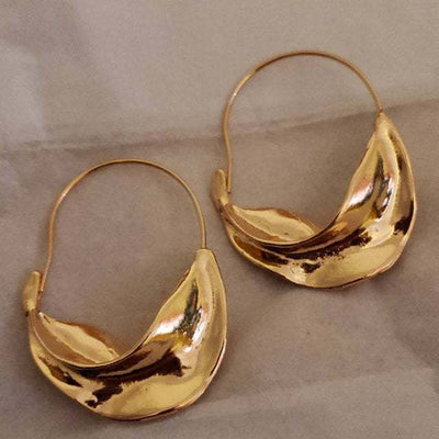 Aretes de Flores Metálicas Irregulares - Diseño Artesanal - Image 5