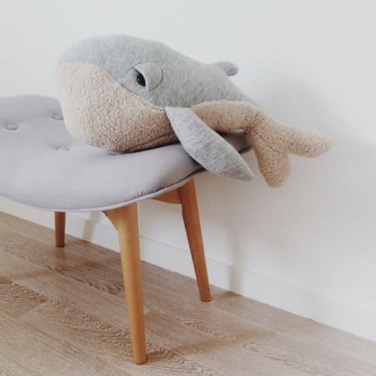 Almohada Suave Ballena y Delfín - Juguete de Peluche Marino para Bebés - Image 3
