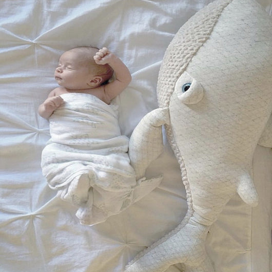 Almohada Suave Ballena y Delfín - Juguete de Peluche Marino para Bebés - Image 10