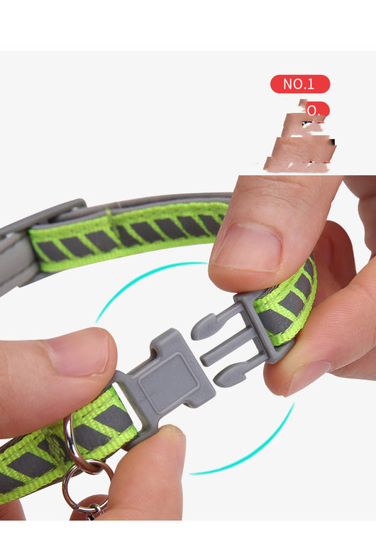 Collares Reflectantes para Mascotas con Hebilla de Plástico para Paseos al Aire Libre - Image 13