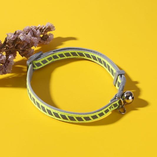 Collares Reflectantes para Mascotas con Hebilla de Plástico para Paseos al Aire Libre