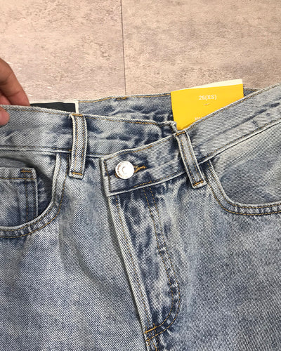 Pantalón Ancho Recto de Cintura Cruzada - Diseño Europeo Versátil - Image 6