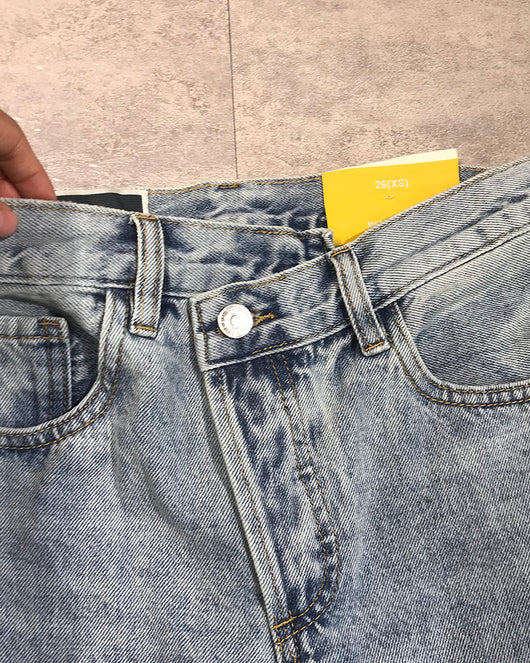 Pantalón Ancho Recto de Cintura Cruzada - Diseño Europeo Versátil - Image 6