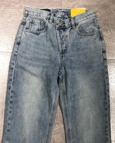Pantalón Ancho Recto de Cintura Cruzada - Diseño Europeo Versátil - Image 9