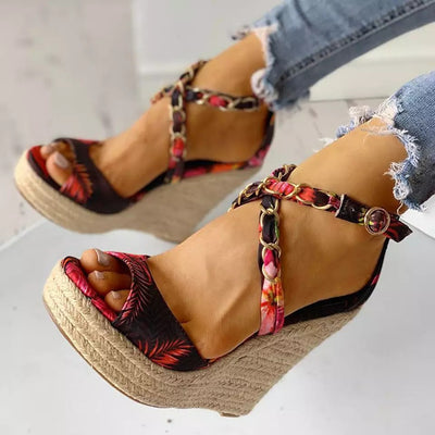 Sandalias Cuña Cómoda Talla Grande para Mujer - Verano - Image 16