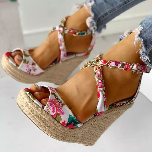 Sandalias Cuña Cómoda Talla Grande para Mujer - Verano