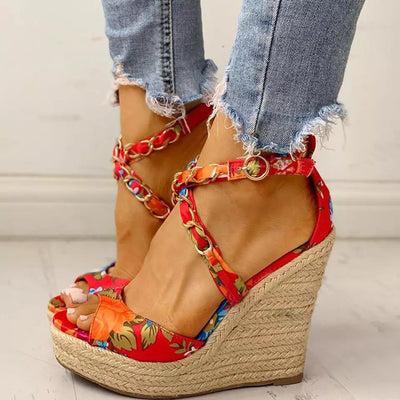Sandalias Cuña Cómoda Talla Grande para Mujer - Verano - Image 2